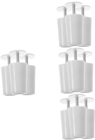 TOGEVAL 4 Set Fermaporta Avvolgibili in Plastica Bianca Accessori Compatibili Per Riparazione Tapparelle Stopper Per Finestre Facili Da Installare E Resistenti Allusura 3 Pezzi*4