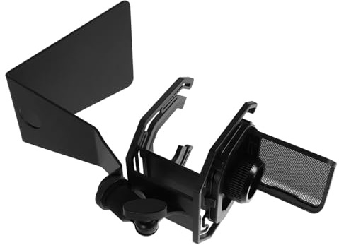 GLEAVI Microphone Shock Mount Wave Shock Mount Sturdy Metal Stand Pop Filter Mic Holder for Desktop Use for Livestreaming and Studio Recording