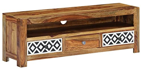 Generisch TV-Schrank 120x30x40 cm Massivholz Akazie,Möbel,TV-Möbel,20.58KG,248093