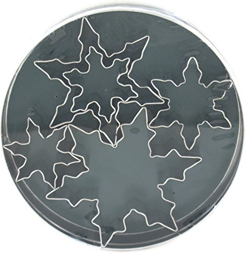 Fox Run Snowflake Cookie Cutter Set, 5 piece