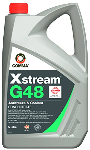 Comma XSG5L Xstream G48 Antifreeze and Coolant Concentrate, 5 Liter, Blue/Green