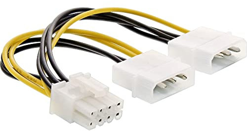 InLine 19130 Cavo Alimentazione Interna, Nero