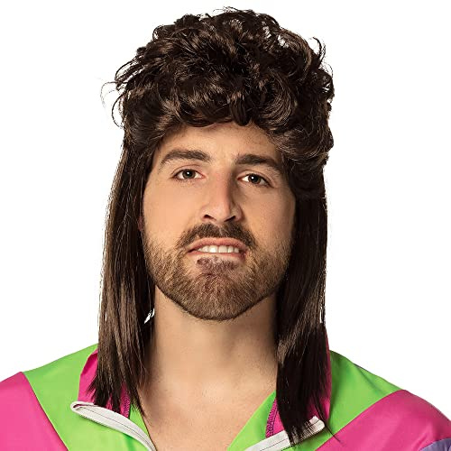 Boland 86385 Chav Larry Mullet peruk, brun