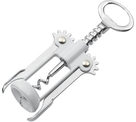 Pedrini Gadget Levatappi Smaltato Spirale Professionale, Zama, Bianco
