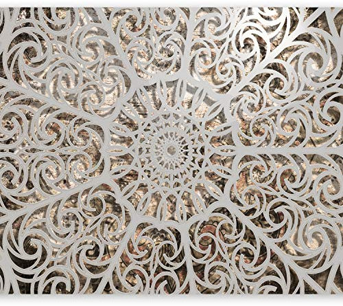 murando Fotomurales 350x256 cm XXL Papel pintado tejido no tejido Decoración de Pared decorativos Murales moderna Diseno Fotográfico Mandala Oriente Abstraccion 3D f-a-0583-a-a