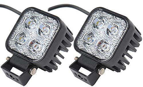 2X 12W Led Arbeitsscheinwerfer Offroad Lampe Flood Scheinwerfer LED Arbeitslicht 12V 24V Zusatzscheinwerfer Rückfahrscheinwerfer für Traktor Bagger SUV - 60 Grad Wasserdicht IP67 1120LM
