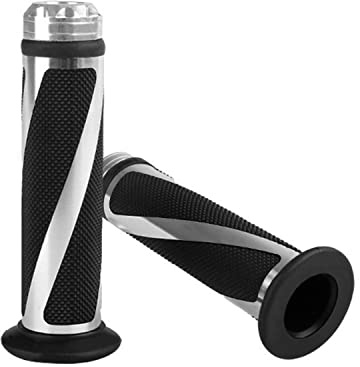 Bonnoeuvre Motorrad Lenkergriffe Griffe 22mm 24mm rutschfest aus Gummi Anti-Rutsch Aluminium für 7/8 Lenker für Roller Quad Scooter Cross(5)