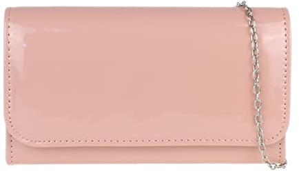 Girly Handbags Damen Lack Clutch glänzend Abendtasche Party Hochzeit Rose