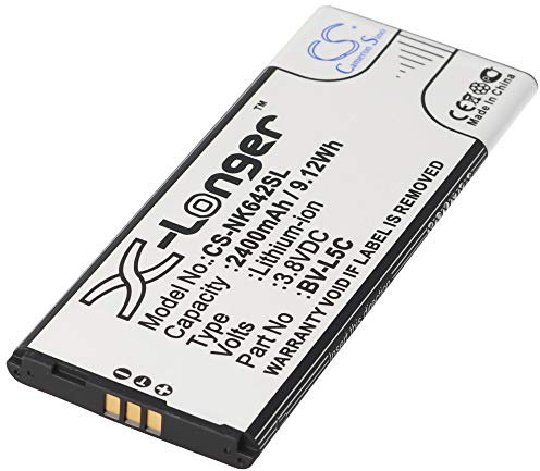 Akku passend für Microsoft Nokia Lumia 640 Dual SIM, Li-ion, 3,8V, 2400mAh, 9,1Wh
