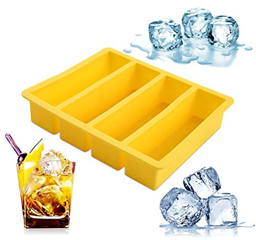 Excras Eiswürfelform für die Küche, groß, für Whisky, Collins, Eiswürfelform, auch für Butterform, BPA-frei
