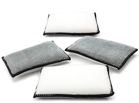 Detailers United Interior Scrubber Detailing Pads – 135 x 90mm, 4-Pack, Pads for Deep Cleaning Car Interiors, Seats and Upholstery – Perfect for Professional Car Detailing Services