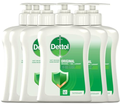 Dettol Tvättgel Original 250 ml – 6 stycken – ekonomipack