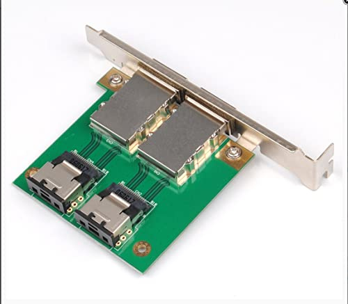 Mini SAS for Internal SFF-8087 36P to 2 Port External HD SAS 26P SFF-8088 Front Panel PCI SAS Card Adapter Board