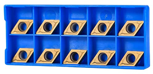 10 PZ Punte In Metallo Duro CNC Inserti per Tornio Lama Cutter DCMT11T304-HM YBC251 Legno Tornio Strumenti di Tornitura Supporto Inserto di Ricambio con la Scatola