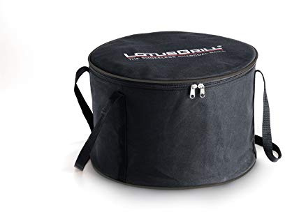 LotusGrill Tragetasche Small Kompakt Speziell entwickelt für den raucharmen kompakten Small Holzkohlegrill/Tischgrill Tranporttragetasche in Farbe Schwarz