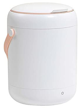 PanHuiWen Mini Lavatrice Beauty Blender Mini Lavatrice Portatile per Scarpe Lavatrice Campeggio Manuale Lavatrice Mini Portatile 2.8L Antibatterico con Luce Blu,White