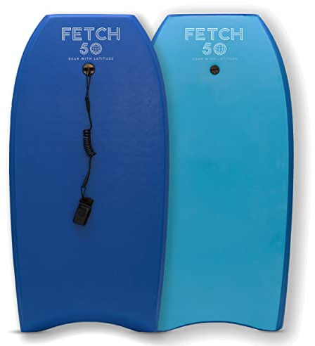 Fetch 50 Bodyboard Performance de 101 cm avec longeron et Laisse enroulée, débutant à intermédiaire