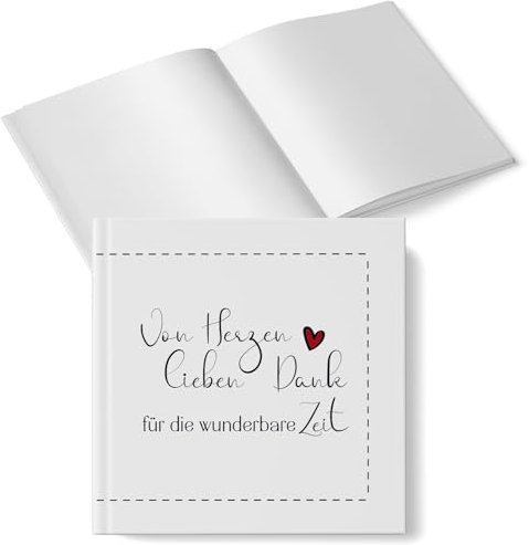 Logbuch-Verlag Abschiedsbuch Erinnerungsbuch Danke für die wundervolle Zeit - kleines Abschiedsgeschenk Kollegen Lehrer Freunde 15 x 15 cm