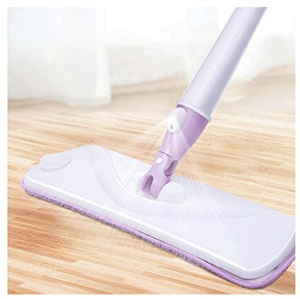 OLOTU Vadrouille Balai Vaporisateur pour Le Nettoyage des sols durs avec recharges de tampons de Balai en Microfibre Rotation à 360° Balai Plat Utilisation Humide et sèche pour Bois Dur Professionnel