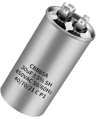 CBB65 450V AC 30uf 50/60HZ ANGEEK Condensador de arranque del compresor,Condensador de aire acondicionado,Condensador de aire acondicionado,Condensador redondo