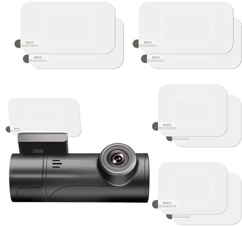 8PCS Windshield Electrostatic Film for Dash Cam, Premium Adhesive Reflective Static Window Stickers Windshield Dashcam Stickers Clear Windshield Film for Mounting Dash Cam Phone Projection Screen