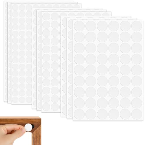 870 Stück Schraubenabdeckung Weiss Selbstklebend Schrauben Abdeckkappen Weiß 12 mm/15 mm/21 mm aufkleber PVC Schraubenloch für Holzschrankmöbel Heimdekoration