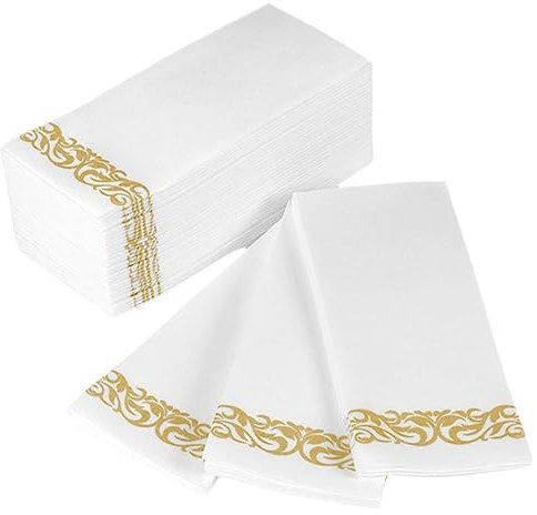 Healeved 25stücke Dekorative Papierservietten Einwegservietten Seidenpapierservietten Papierservietten Aus Zellstoff Für Dinnerpartys Hochzeitsempfang Junggesellinnenabschied Hochzeitsdekor