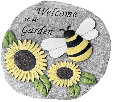 Décoration de Dalles de Jardin Abeille en Résine, Résistante