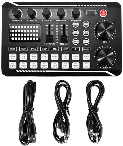 Sessleger - Enlazador de audio, tarjeta de sonido en e interfaz de audio con efectos de mezcla DJ y cambiador de voz, estudio de producción de podcasts