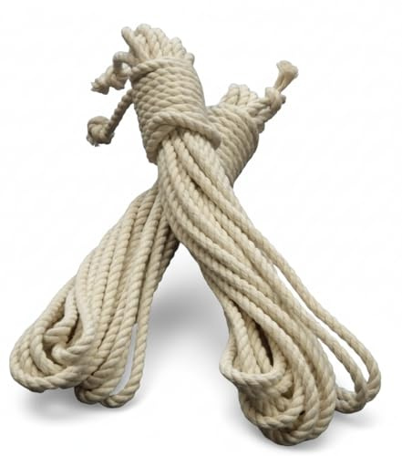 Shibaris - Cuerda de algodón de alta calidad para bondage, 6 mm, 1 x 8 m