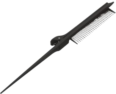 CTIRCHIU Pettine Uso a Sezione Precisa per Plastico in Nero e Chioma Versatile per Styling e Colorazione Casa in Salone