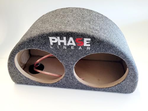 Phase Linear semicircolare doppio 8 pollici subwoofer alloggiamento 1 pezzo