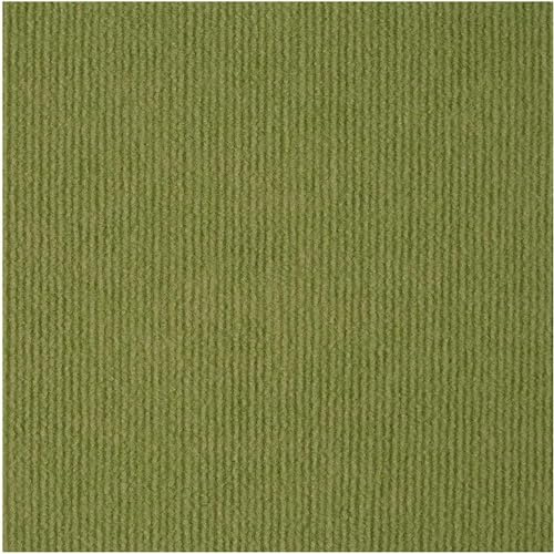 KRXSOBNV Losetas de Alfombra de poliéster Lavables, losetas de Alfombra cuadradas de 12x12 Pulgadas, losetas de Alfombra extraíbles Autoadhesivas, 15 Unidades(Green)