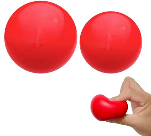2 Stück 50/70mm Handtrainer Ball, Stressball Erwachsene, Handtrainer Fingertrainer, Knetball Für Hände Therapie, Griffbälle Für Finger Training, Quetschball, Hand Therapie Bälle