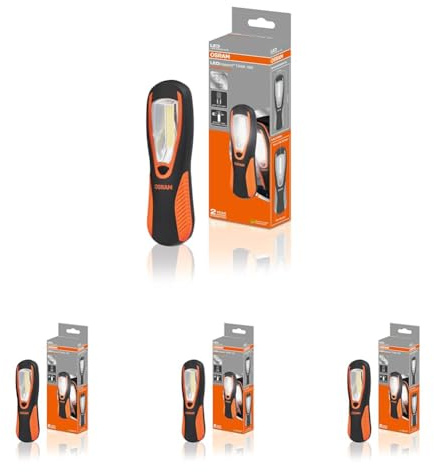 OSRAM LEDinspect TASK 180 ESSENTIAL, LED-Inspektionsleuchte 180 lm, 360°-Aufhängehaken (Packung mit 4)