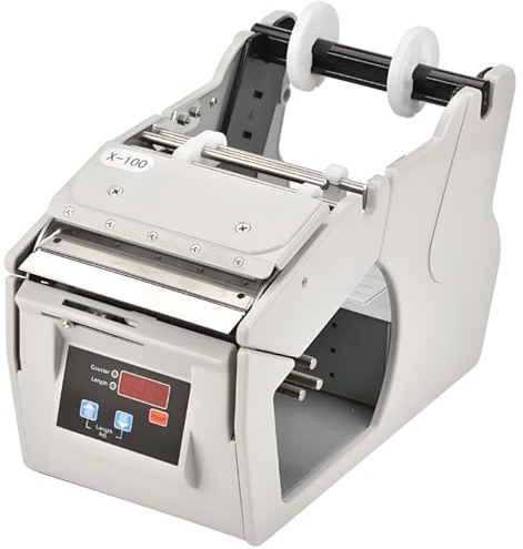 Dispositivo dispensador automático de etiquetas, máquina separadora de calcomanías, compatible con 5-180 mm de ancho, diámetro máximo 250 mm, control digital para un pelado eficiente de etiquetas