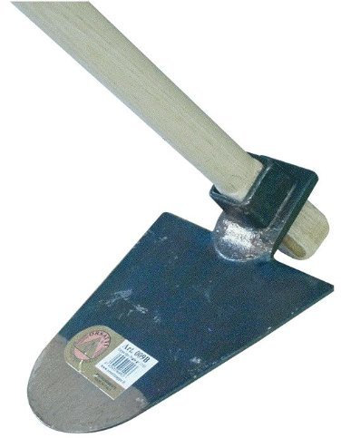 Zappa tonda in acciaio forgiato con manico in legno mod. Puglia misura Media