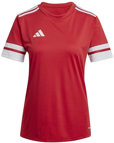 adidas Damen Squadra25 Jersey Short Sleeve Shirt, Team Power Red 2 / White, XL