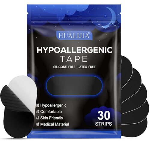 Cerotti Bocca per Dormire, 30 Pezzi Mouth Tape for Sleeping, Comodi Anti Russare Cerotti per la Bocca per Dormire, Migliora la Qualità del Riposo, Favorisce la Respirazione Nasale