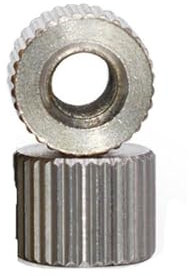 Brass Knurled Nut M2 M2.5 M3 M4 M5 M6 Round Hand Screw Protection Cap Through And Blind Hole Thumb Nut Copper Stainless Steel(Nickel 10pcs),F10X8XM5 bl)