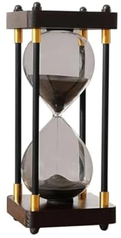 Aboiled Clessidra grande 60 minuti clessidra in vetro clessidra regalo casa scrivania nero