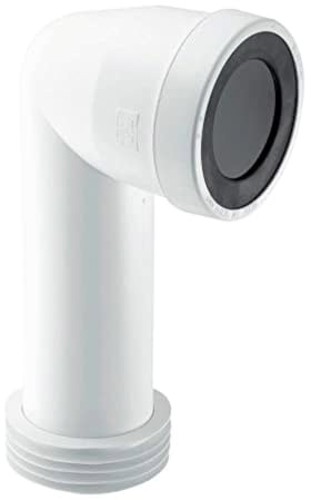 McAlpine WC-CON8E 90° Adjustable Length Extended Inlet Rigid WC Connector 97-107mm to 110mm.