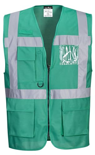 Portwest Iona Executive väst, färg: Flaskgrön, storlek: M, F476BGRM