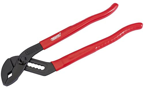 Draper Redline 240mm Water Pump Pliers | Adjustable Pliers Wrench | Plumbing Tools | Carbon Steel | 67643