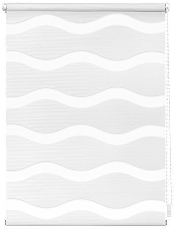 Lichtblick Doppelrollo Klemmfix ohne Bohren, Welle, Blickdicht, Klemmträger-Montage, Sichtschutz, Wandmongtage, Deckenmontage, für Fenster und Türen Weiß,110 cm x 150 cm (B x L)
