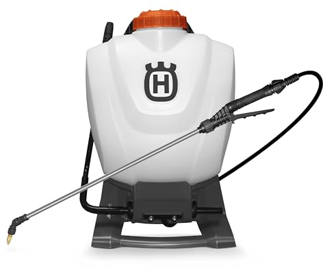 Husqvarna Pulverizadores de Mochila de 4 galones, Color Blanco
