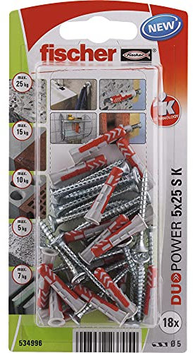 Fischer 534996 Duopower Blister 5 x 25 S K