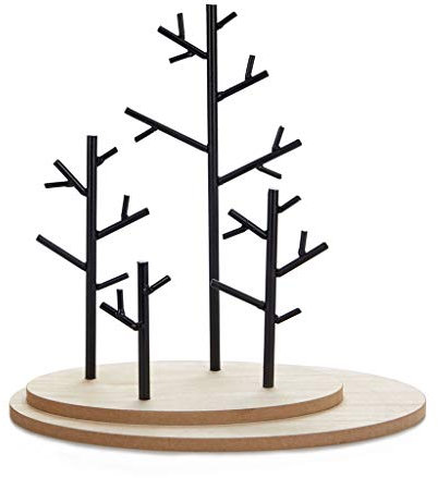 Balvi Soporte joyas Autumn Color madera Expositor de Joyas en forma de Árbol para Joyas de Metal y Ma