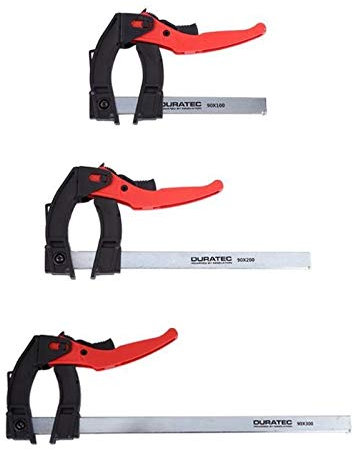 Sargentos Carpintero 1 PCS RATCHET F ARCPT Abrazadera de carpintería Abrazadera rápida Grip F STYLE BAR BAR LODER Sargentos De Apriete (Size : 190mm)