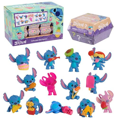 Just Play Mini-Figurines Stitch de Disney à Collectionner, boîte Surprise, Figurines à Collectionner de 5 cm de Haut, modèles aléatoires, Jouets pour Enfants à partir de 3 Ans